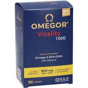 U.G.A. Nutraceuticals Srl Omegor Vitality 1000 90 cps - Omega-3 EPA/DHA ad alta concentrazione