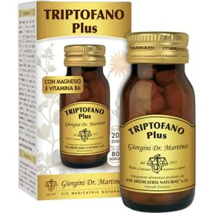Dr. Giorgini Triptofano Plus - Integratore Alimentare con 80 Pastiglie, Triptofano, Vitamine B3 e B6, Magnesio per il Benessere del Sistema Nervoso