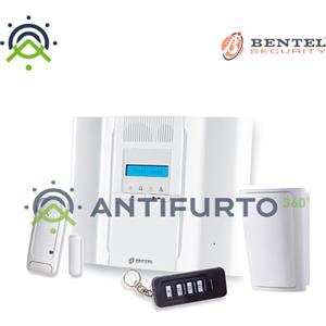 Bentel Kit allarme casa con centrale senza fili 64 zone, radiochiave, contatto magnetico, rilevatore volumetrico - Bentel BW64-K