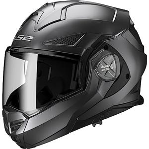 LS2, Casco modulari moto ADVANT X solid mat titanium, XS