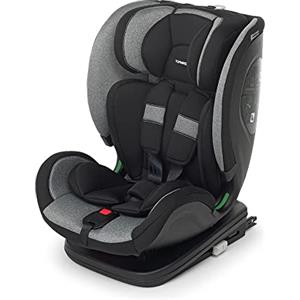 Foppapedretti Seggiolino Auto Reklino I-Size, per bambini da 76 a 150 cm di altezza, 15mesi-12 anni, conforme ECE R129, Fissaggio Dualfix (Isofix e non), Safe Body Protection, Comfort Kid Pad, Carbon