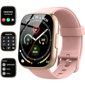 Cillso Smartwatch da donna e uomo con funzione telefonica, 1,85 pollici, HD Smart Watch, 112 + modalità sportive, orologio sportivo con orologio da polso / monitor del sonno, IP68, impermeabile, con