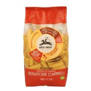 Alce Nero 4 x 500gr ALCE NERO PASTA BIOLOGICA ITALIANA DI SEMOLA GRANO SENATORE CAPPELLI (RIGATONI)