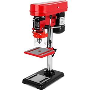 EBERTH Trapano da banco 350 Watt, corsa del mandrino 50 mm, 5 velocità max. 2650 giri/min, trapano da pavimento con mandrino Ø1,5-13 mm, trapano a colonna, tavolo di foratura inclinabile e girevole
