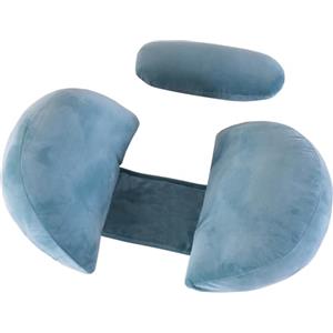 GKXLH Cuscino per gravidanza per dormire, cuscino per gravidanza, supporto per schiena, fianchi e gambe, cuscino premaman in morbido velluto, per donne incinte, rimovibile, regolabile, con federa (S,