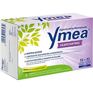 Ymea Vamp Control - Integratore Alimentare Esperto della Menopausa che Riduce Sbalzi di Temperatura e Vampate di Calore - 64 capsule