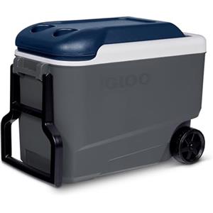 IGLOO Maxcold 40 Roller Frigoriferi Portatili con Ruote, 38 L, Grigio