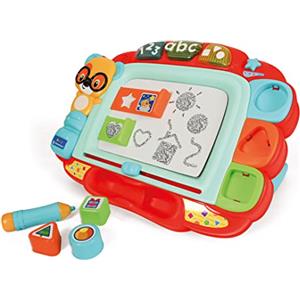 Clementoni- Buchstaben Canta E Impara-Gioco Elettronico Interattivo Bambini 18 Mesi, Magnetica Educativa Numeri E Parole, Lavagna Parlante in Italiano, Multicolore, Medium, 17741