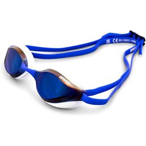 Arena Python Mirror Occhialini da Gara Unisex, Blue Mirror/Bianco, TU
