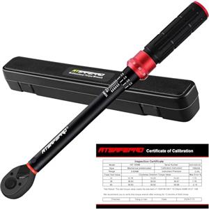 ATsafepro Chiave dinamometrica 3/8 pollici, chiave dinamometrica auto 5-60 Nm, doppia direzione regolabile, 72 denti, chiave dinamometrica per la manutenzione di bici e moto e auto