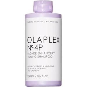 Olaplex No 4P Blonde Enhancer Purple Shampoo Tonificante, Ripara, Idrata E Illumina Tutti I Capelli Biondi, Schiariti E Grigi, 250ml