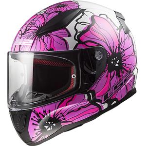LS2 Rapid 2 Poppies casco integrale rosa