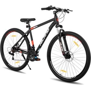 HILAND 29 pollici mountain bike, telaio in alluminio MTB a 21 velocità con freno a disco forcella sospesa, mountain bike da uomo