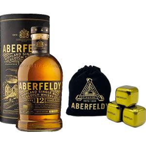 Aberfeldy Highland Single Malt Scotch Whisky 12 Years con Stones - Aberfeldy - Formato: 0.70 l