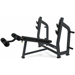 Toorx Panca Declinata Olympic WBX-B3600 - Struttura in Acciaio Rinforzato, Cuscineria Spessa 65mm, Colore Nero