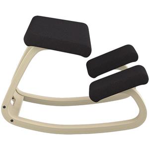 Varier Variable Balans - Sedia Ergonomica in Legno Naturale/Nero con Movimento Naturale e 10 Anni di Garanzia