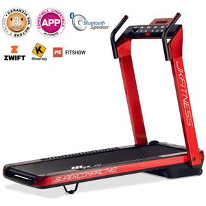 JK Fitness Tapis Roulant SUPERCOMPACT48 Red - compatibile Zwift e Kinomap