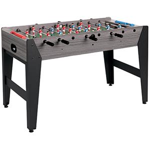 Garlando F-ZERO Calcio Balilla in Rovere Grigio con Aste Uscenti - Diametro 13 mm