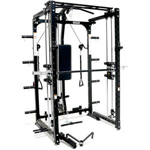 Toorx ASX 3000 - Stazione Multifunzione Pieghevole 4 in 1 con Dual Pulley, Smith Machine, Rack e Lat Machine