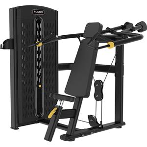 Toorx Shoulder Press PLX 4200 - Macchina Isotonica con Pacco Pesi da 80 kg e Regolazione Altezza Sedile