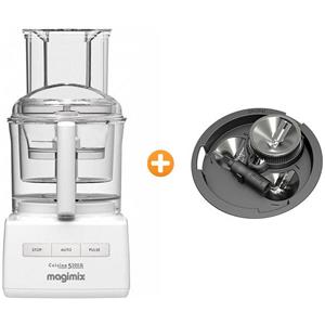 Magimix Cuisine 5200 XL Bianco - Robot da Cucina Multifunzione con Extra Bocca di Carico