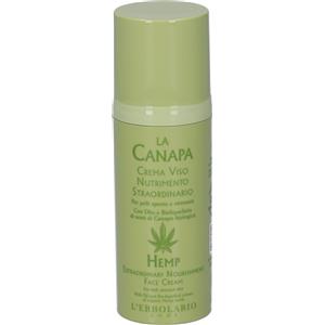 L'Erbolario Crema Viso Nutrimento Straordinario La Canapa 50 ml - Nutriente e Tonificante per Pelli Spente