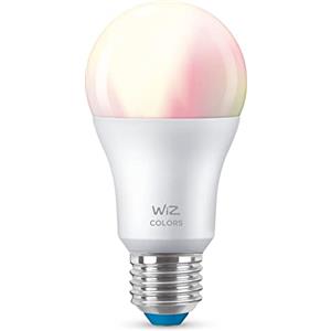 WiZ Lampadina Goccia Smart LED WiFi, Luce Bianca o Colorata RGB Dimmerabile, E27, equivalente a 60W, Tecnologia SpaceSense, Controllo tramite app o Controllo Vocale (Alexa, Apple HomeKit, Google Home)