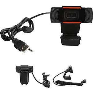 aqxreight Webcam HD Full Camera da 720p con Microfono a Cancellazione del Rumore e Base Multifunzione