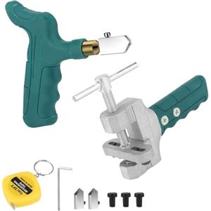 Flearitzo Tagliapiastrelle in vetro - Tagliavetro - Taglia Piastrelle Tagliavetro - Glass Tile Cutter Tool Kit per taglio vetro/piastrelle/specchio/mosaico