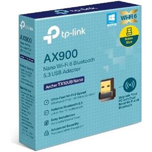 TP-Link Archer TX10UB Nano - Adattatore USB Wi-Fi 6 Dual Band 900 Mbps, Bluetooth 5.3, Design Compatto