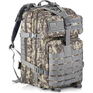GUJOIN 50 l, in nylon resistente, impermeabile, da pesca, da caccia, per attività all'aria aperta, per sport tattici, campeggio, escursionismo, ACU, 50 Lang