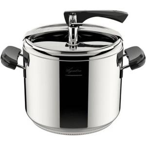 Lagostina Pentola a Pressione La Classica Lagofusion Ø 26 cm, Capacità 12L, Acciaio Inox con Cestello e Ricettario