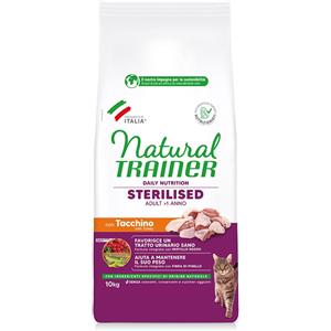Natural Trainer Gatto Sterilised Tacchino 10KG