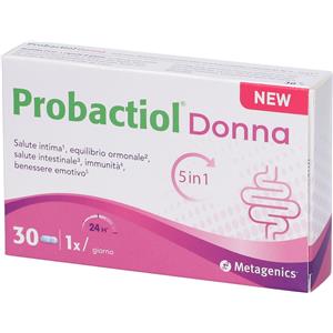 Metagenics Probactiol Donna - Integratore Probiotico per la Salute Intima Femminile con Vitamine B2, B6 e D - 30 Capsule