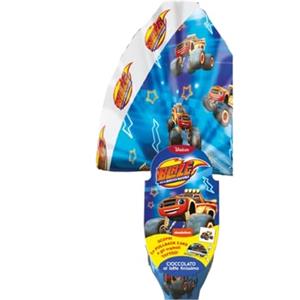 ARCOBALENO PARTY - UOVO DI PASQUA NOVITA' 2025 ! (personaggio Blaze) Cioccolato Al Latte Finissimo 150 Gr Personalizzabile Con La Scelta Di 1 Magnete Collezionabile Regalo Perfetto