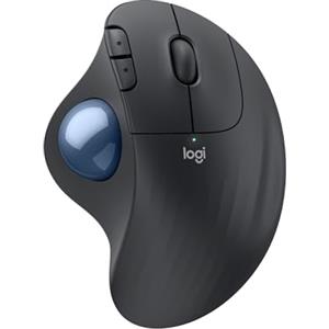 Logitech ERGO M575S mouse trackball wireless, mouse ergonomico wireless con Bluetooth e dongle crittografato, controllo comodo con il pollice, tracciamento preciso e fluido, per PC/Mac - Grafite