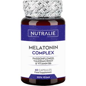 Nutralie Melatonina con Passiflora + B6 e Radice di Valeriana 60 Capsule