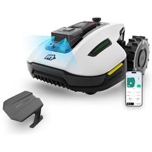 MAMMOTION YUKA mini 500 Robot Tagliaerba Senza Filo Perimetrale, Consigliato 500m², Max. 700m², Mappatura Automatica Visione AI 3D, Pendenza 50%, 5 Lame a Rasoio Orientabili, con Modulo 4G