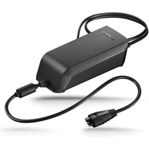 Bosch Caricabatterie BCS230 2A Compact per Biciclette Elettriche - Nero, Spina Ovale, Ideale per Viaggi Lunghi