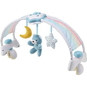 Chicco Rainbow Sky Arco Lettino Neonato 2in1 Evolutivo Compatibile Next2Me, Pannello Culla con Arco Arcobaleno e Luce Notturna Bambini con Musica Rilassante e Morbidi Ciondoli - Giochi Neonati 0+ Mesi