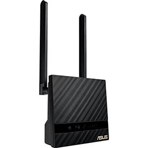 ASUS 4G-N16, Modem Router LTE, Velocità Internet Fino a 150Mbps, Connessione WiFi Ultraveloce, 3G e 4G, Porta Ethernet, configurazione semplice, compatibile con le sim di tutti gli operatori, Nero