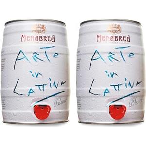 MENABREA - Birra Pils - Arte In Lattina - Fustino da 5L - 5000 ml (Confezione da 2)