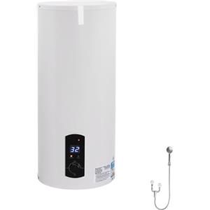 Charocean Caldaia elettrica da 60 l, 2000 W, da appendere alla parete, capacità di riscaldamento, scaldabagno, contenitore interno smaltato, schermo LED, 220 V (60 l 2000 W)