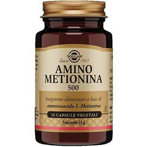 Solgar Amino Metionina 500 - Integratore Alimentare in Capsule Vegetali con L-Metionina Essenziale - 30 Capsule