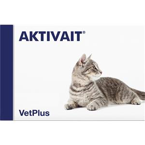 VetPlus Aktivait - Mangime Complementare per Gatti Anziani, 60 Capsule per Supporto Cognitivo e Fisico