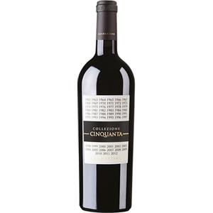 San Marzano Collezione Cinquanta - Vino Rosso 0.75 L, Blend di Primitivo e Negroamaro, Caldo e Avvolgente