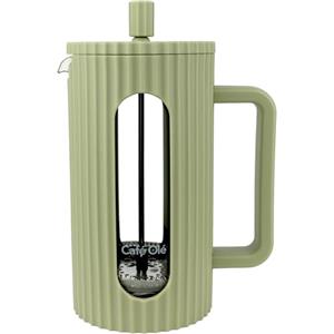 Café Olé Ciao 8 Cup Cafetière, garza in acciaio inox, French Press, verde