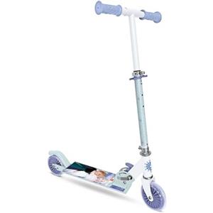 MONDO MONDO-28683 Toys-Scooter Frozen Monopattino 2 Ruote Pieghevole in Alluminio con pedana Extra Grip e Manubrio Bambina Disney Frozen-28683, Multicolore, Regolabile, 28683