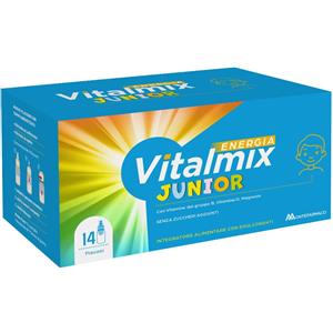Montefarmaco Vitalmix Energia Junior - Integratore Alimentare per Bambini con Vitamine B, D e Magnesio - 14 Flaconcini