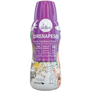 Dietmed Italia Drenapeso Detox 600 ml - Integratore con Carciofo, Cardo Mariano e Te Verde per il Metabolismo e la Digestione